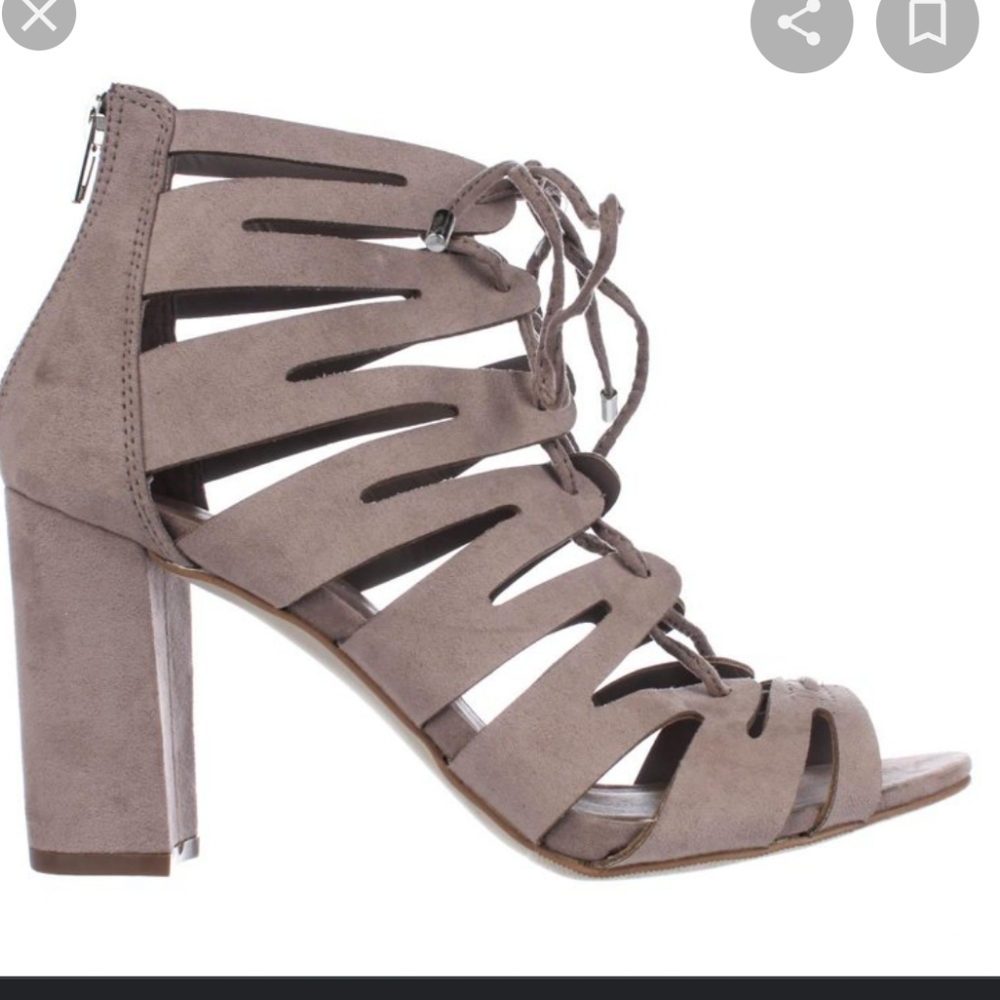 Madden girl caged lace up 3.5” sandals